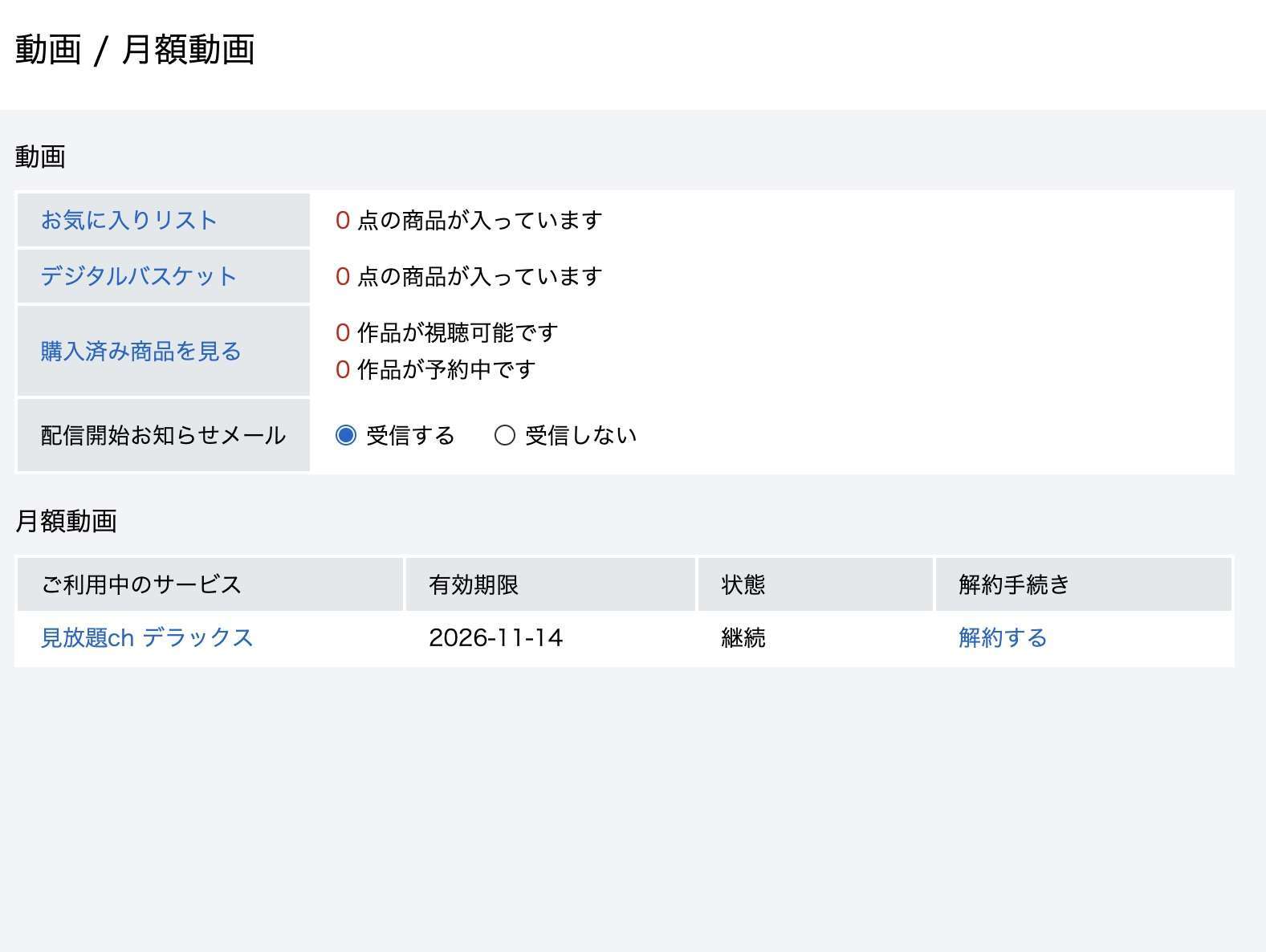 見放題chデラックス 解約 パソコン
