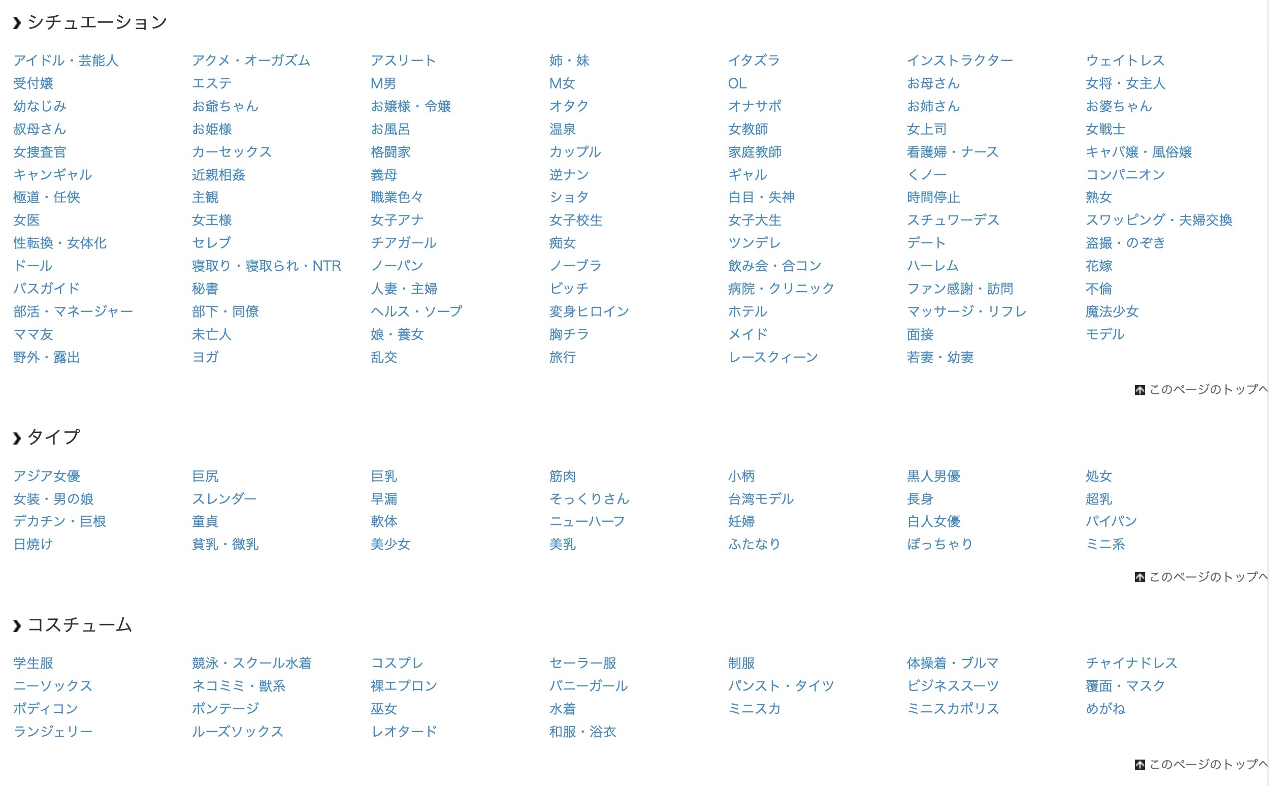 見放題chデラックス ジャンル