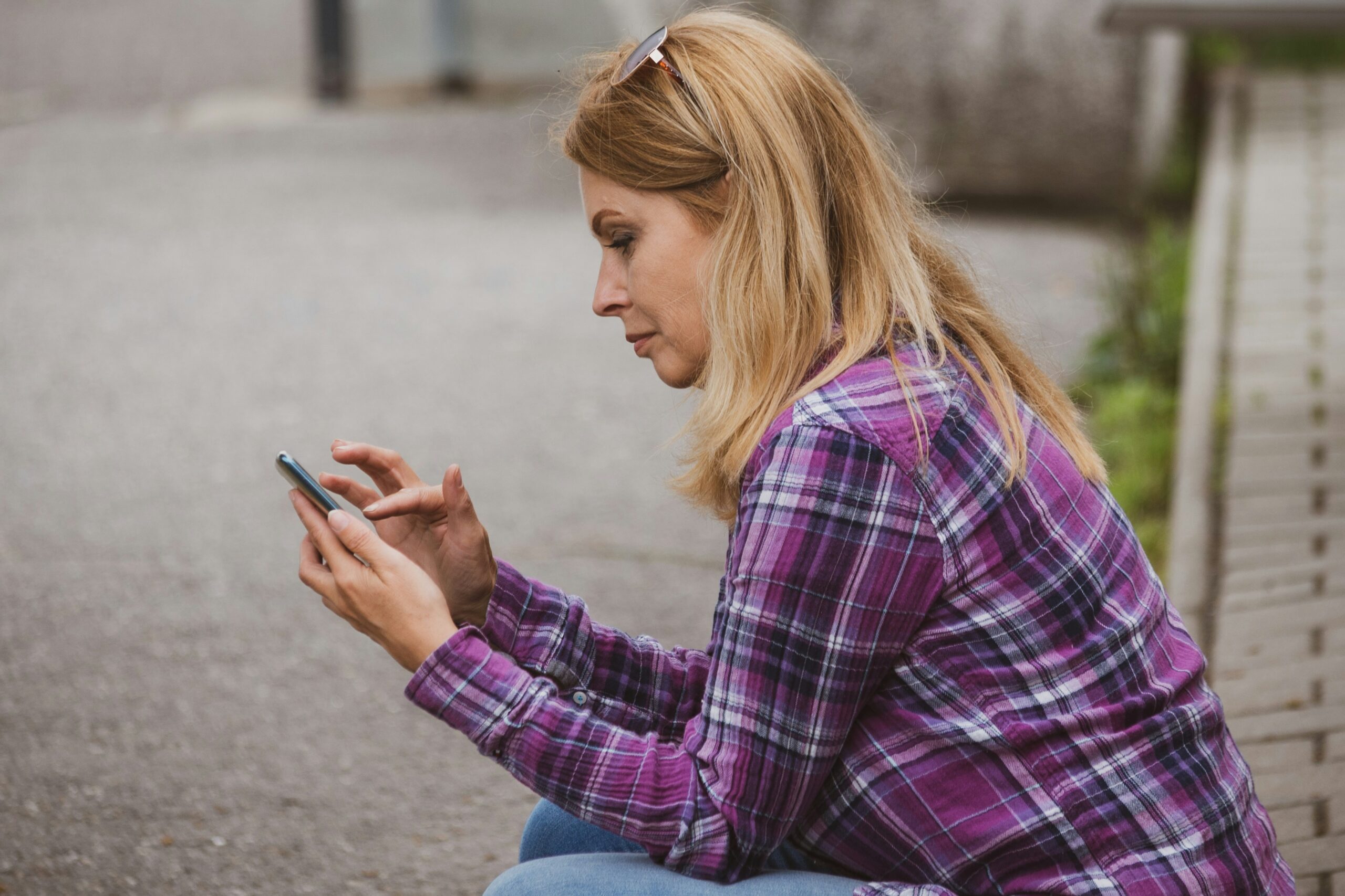 スマホ 女性